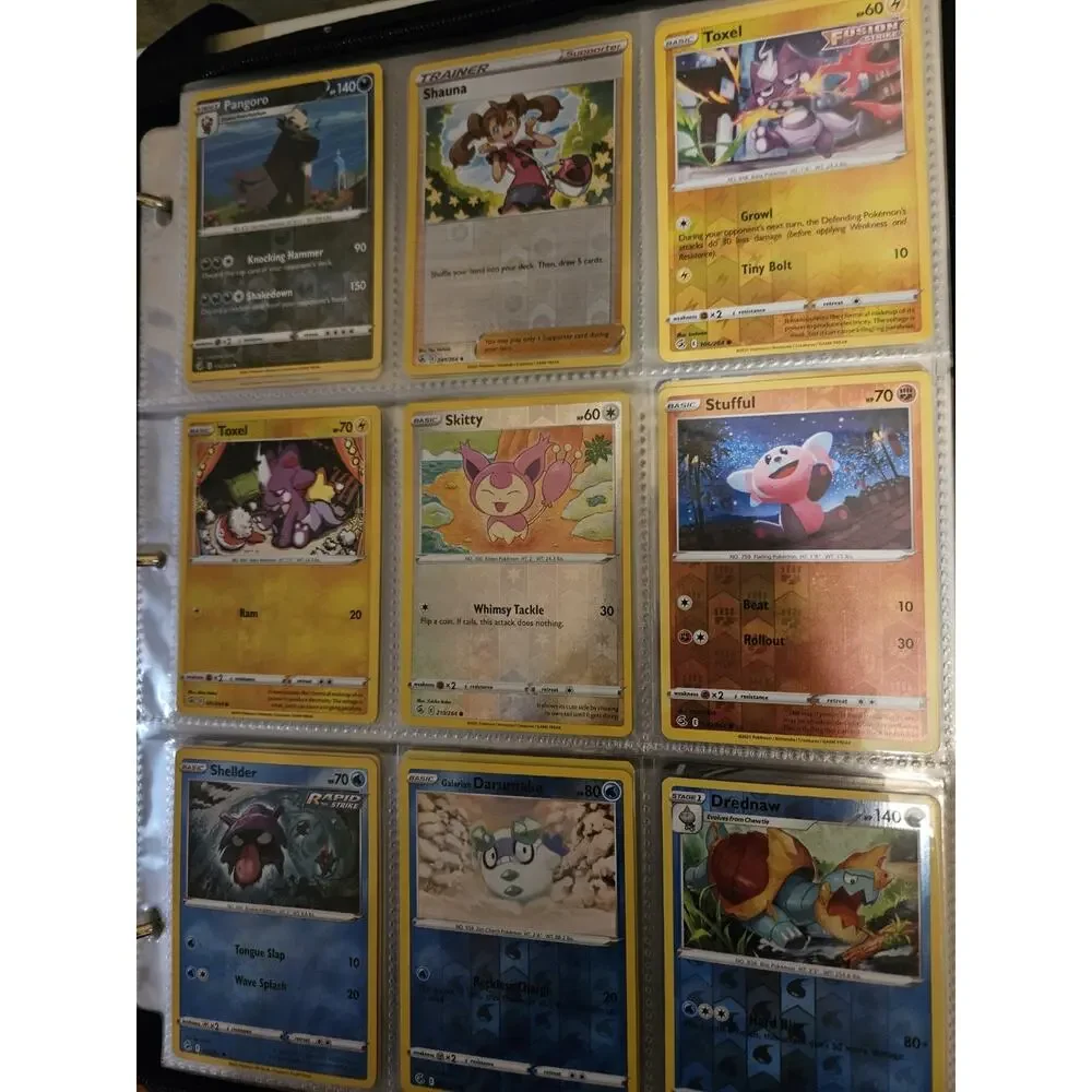 Pokemon TCG Card Lot V VMAX GX EX VSTAR Holo Vintage 9-Pocket Pages